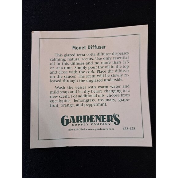 Gardener's Supply Company Monet Diffuser Glazed Essential Oil Diffuser - Picture 5 of 6